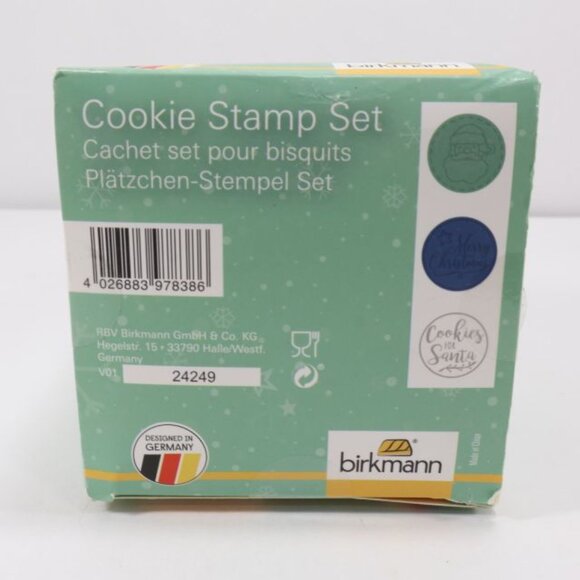 Birkmann Christmas Cookie Stamp Set Press Cookies for Santa Claus 3 Designs - Picture 4 of 6